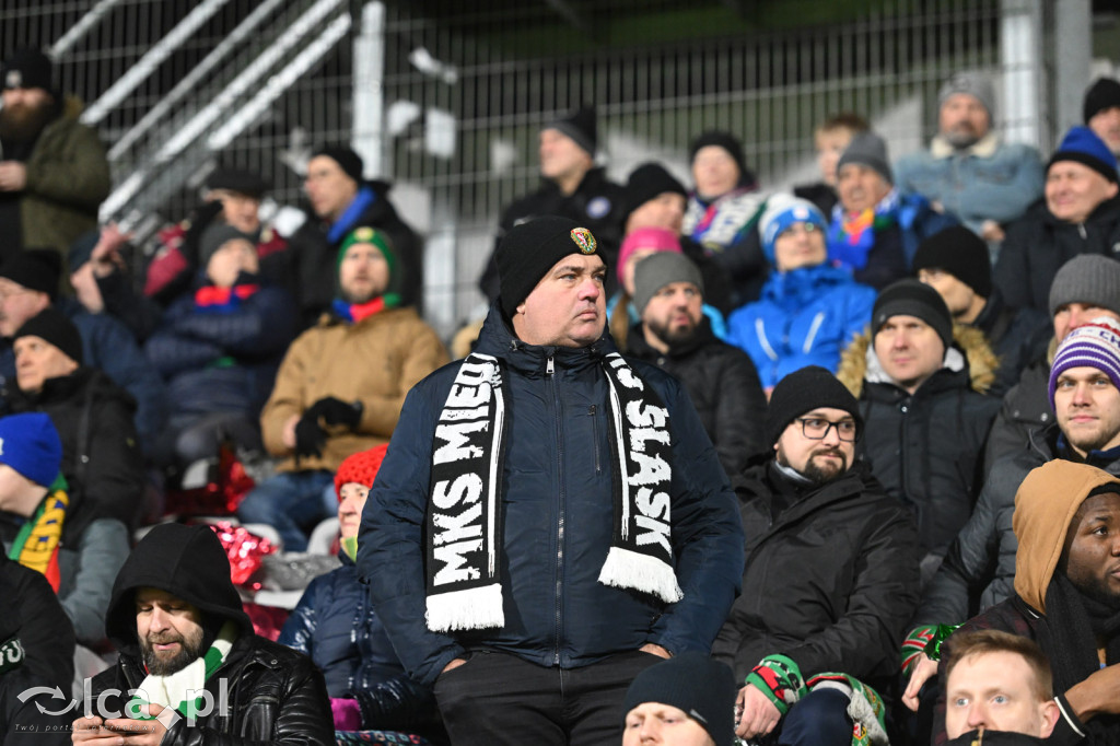 Kibice na meczu Miedź Legnica - Śląsk Wrocław