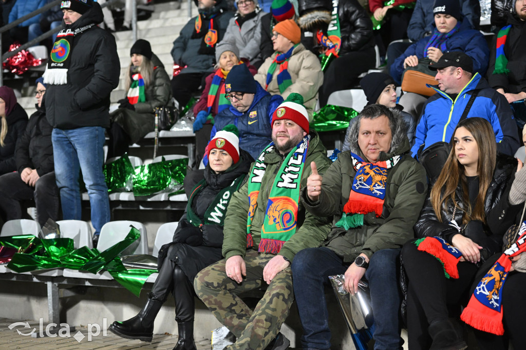 Kibice na meczu Miedź Legnica - Śląsk Wrocław