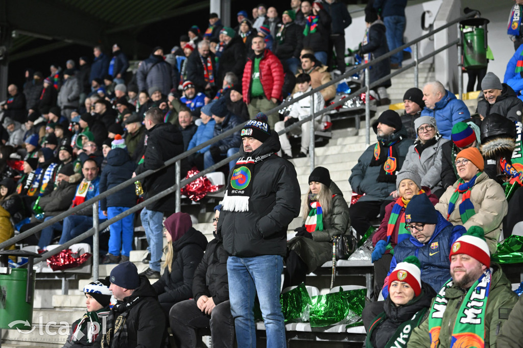 Kibice na meczu Miedź Legnica - Śląsk Wrocław