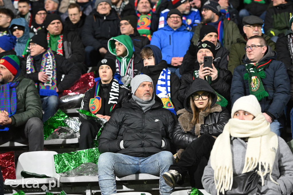Kibice na meczu Miedź Legnica - Śląsk Wrocław