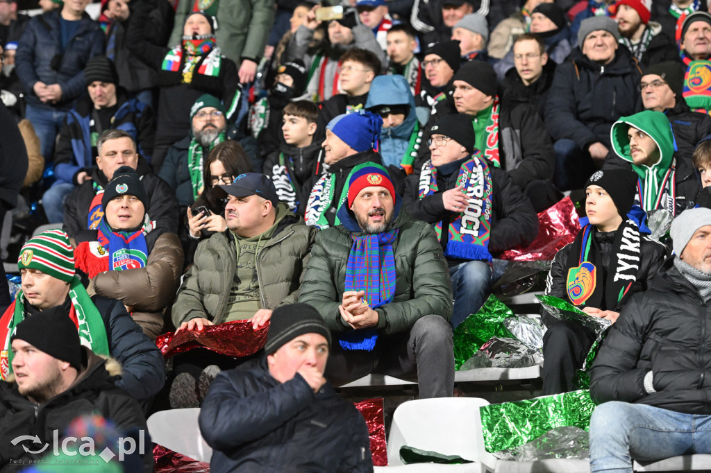 Kibice na meczu Miedź Legnica - Śląsk Wrocław
