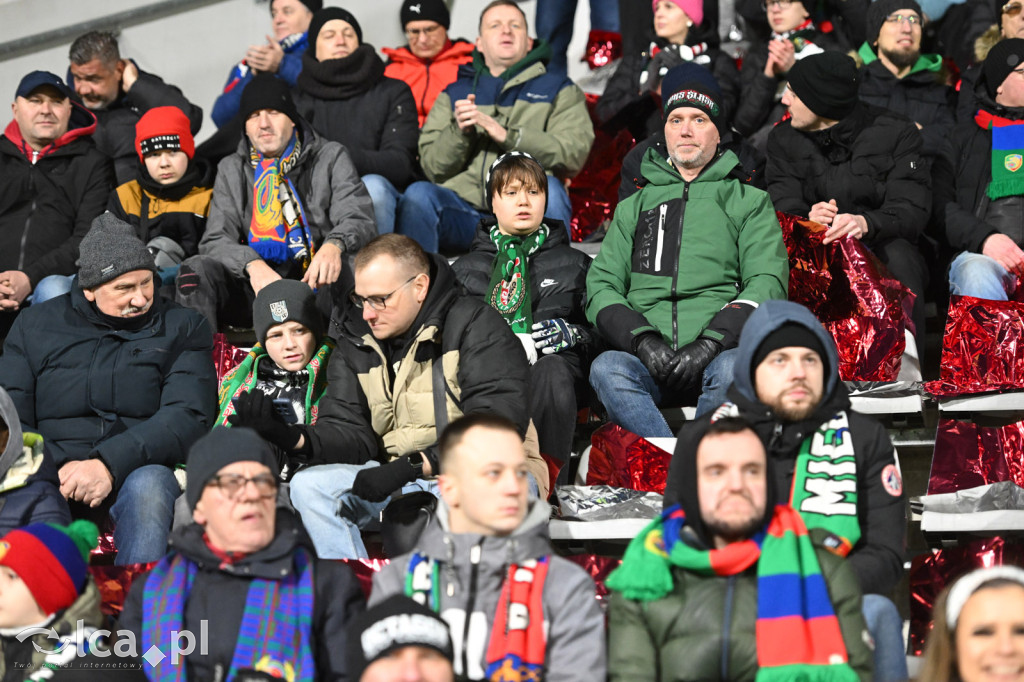 Kibice na meczu Miedź Legnica - Śląsk Wrocław