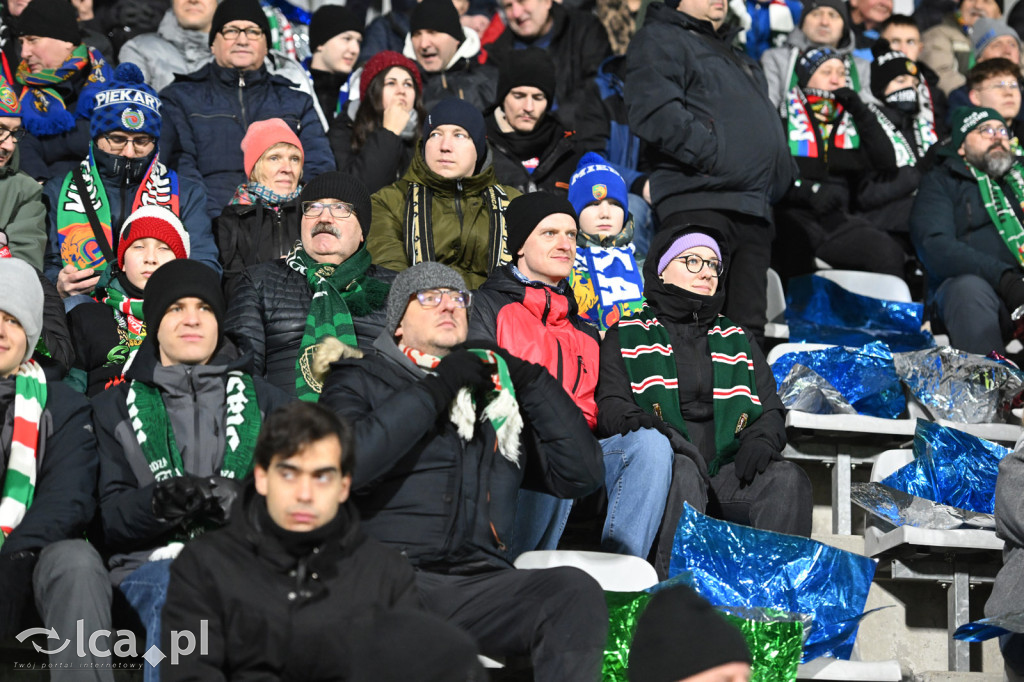 Kibice na meczu Miedź Legnica - Śląsk Wrocław