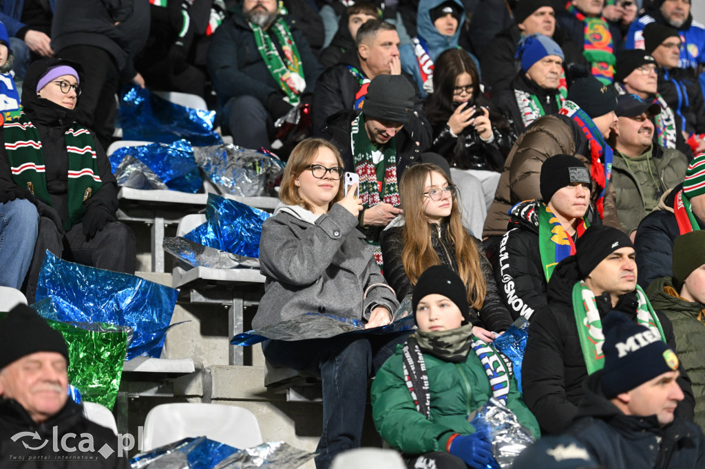 Kibice na meczu Miedź Legnica - Śląsk Wrocław