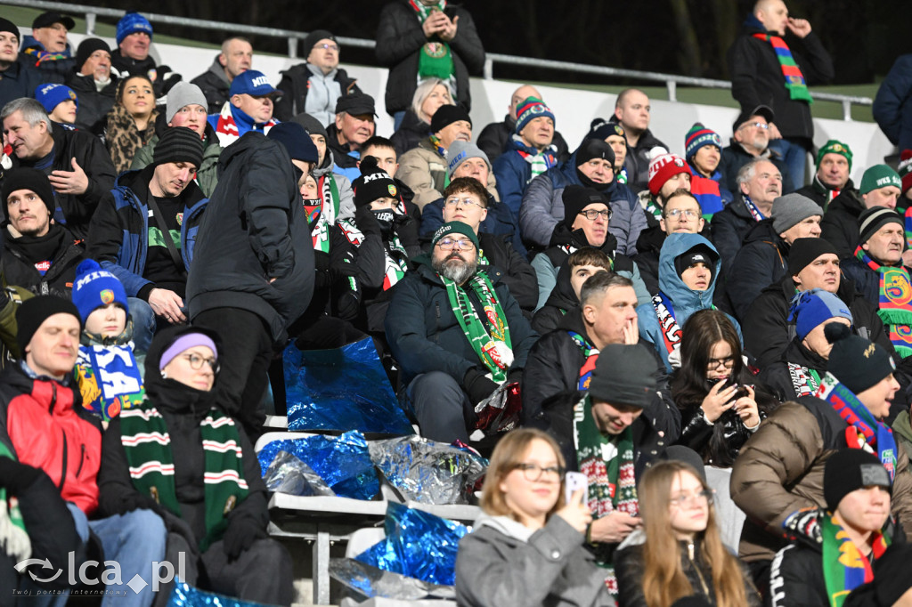 Kibice na meczu Miedź Legnica - Śląsk Wrocław
