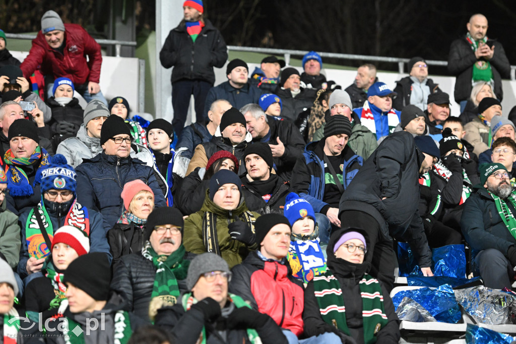 Kibice na meczu Miedź Legnica - Śląsk Wrocław