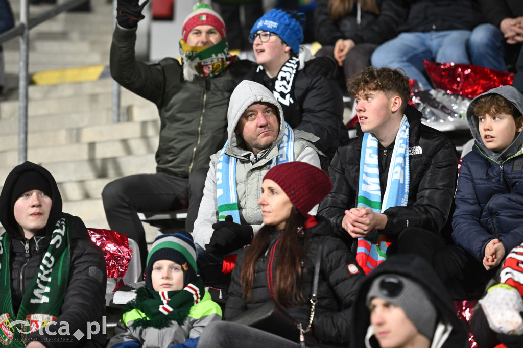 Kibice na meczu Miedź Legnica - Śląsk Wrocław