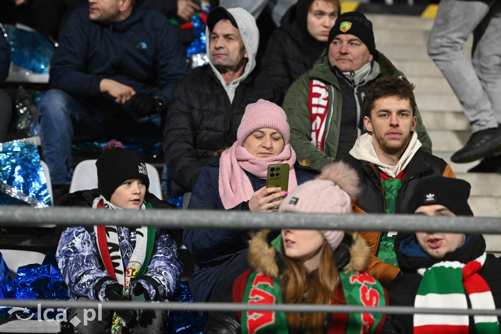 Kibice na meczu Miedź Legnica - Śląsk Wrocław