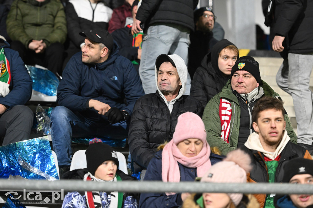 Kibice na meczu Miedź Legnica - Śląsk Wrocław