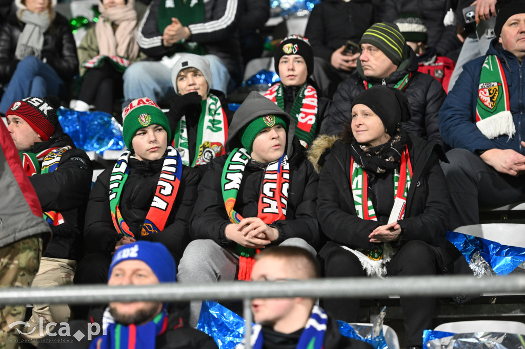 Kibice na meczu Miedź Legnica - Śląsk Wrocław