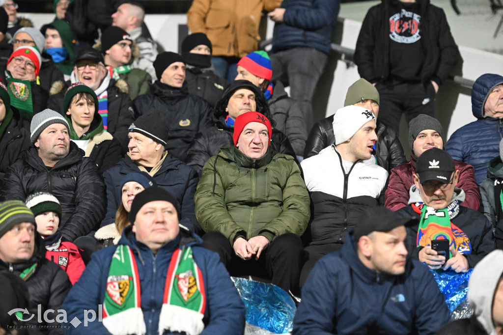 Kibice na meczu Miedź Legnica - Śląsk Wrocław