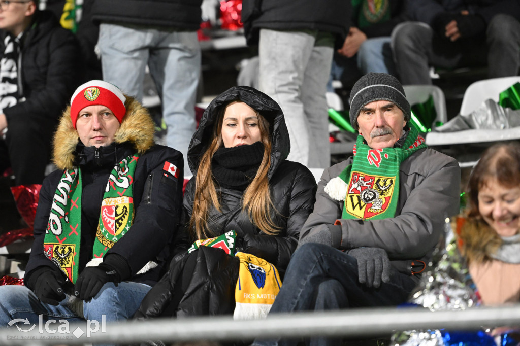 Kibice na meczu Miedź Legnica - Śląsk Wrocław