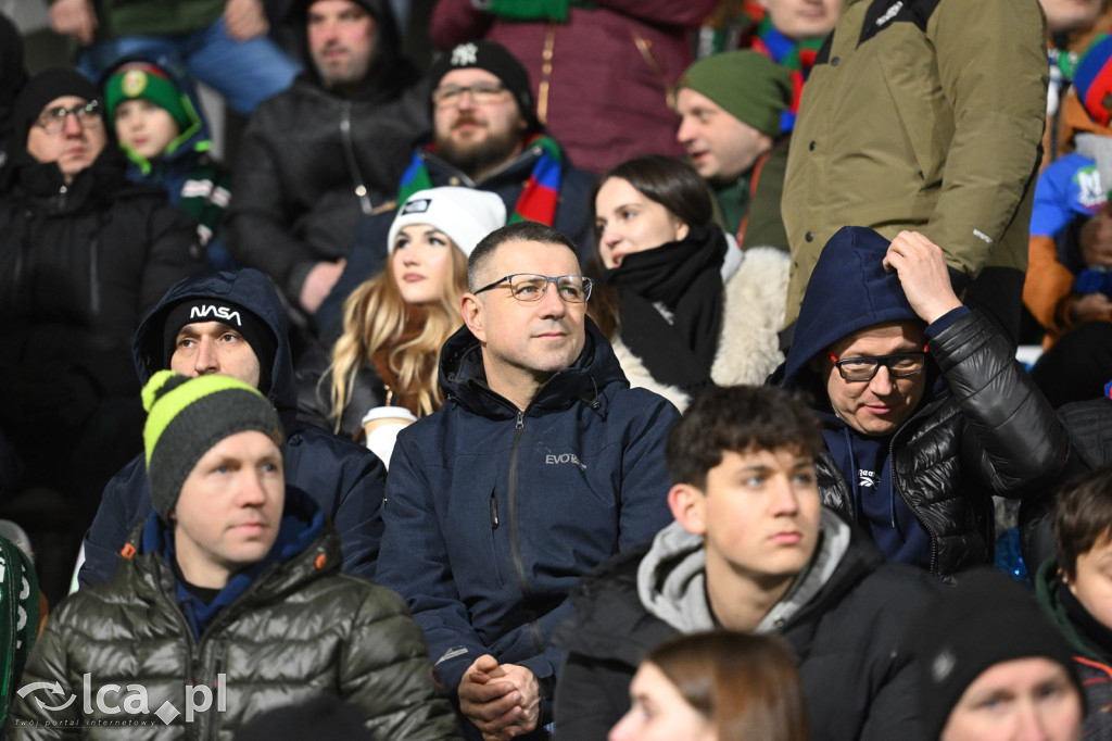 Kibice na meczu Miedź Legnica - Śląsk Wrocław