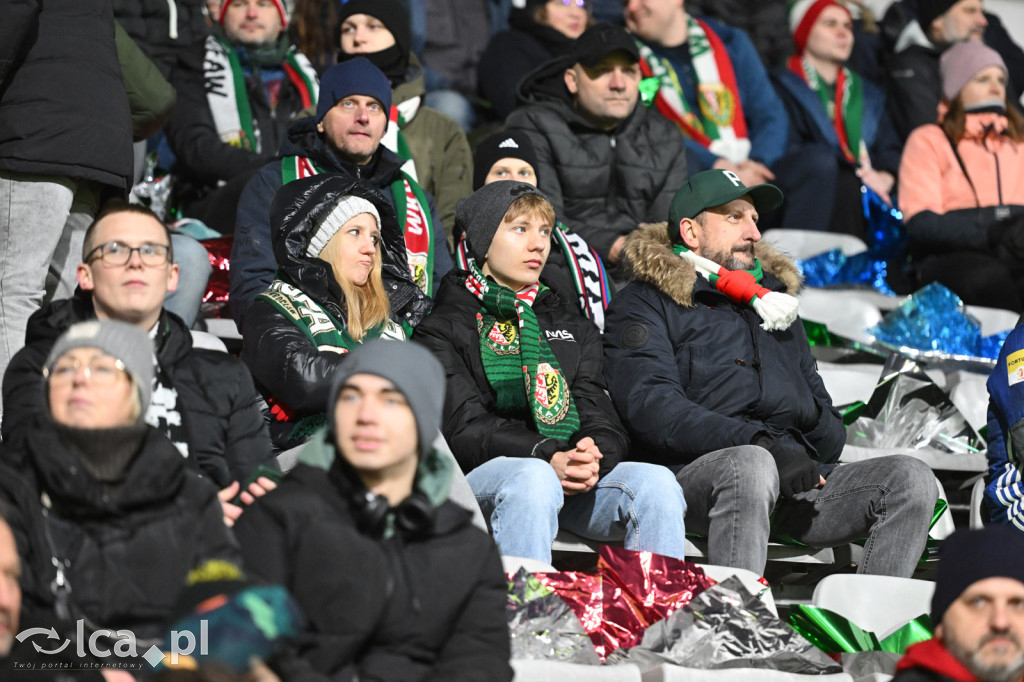 Kibice na meczu Miedź Legnica - Śląsk Wrocław