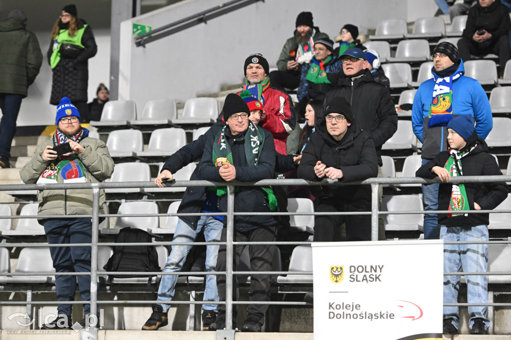 Kibice na meczu Miedź Legnica - Chrobry Głogów