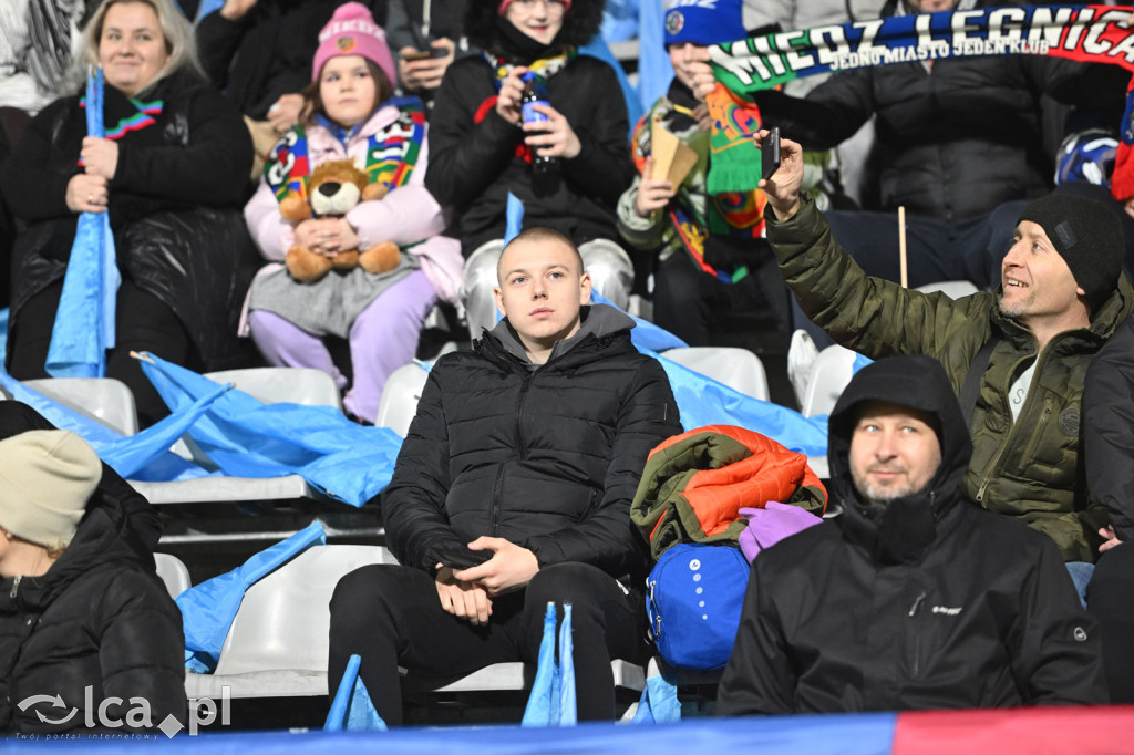 Kibice na meczu Miedź Legnica - Chrobry Głogów