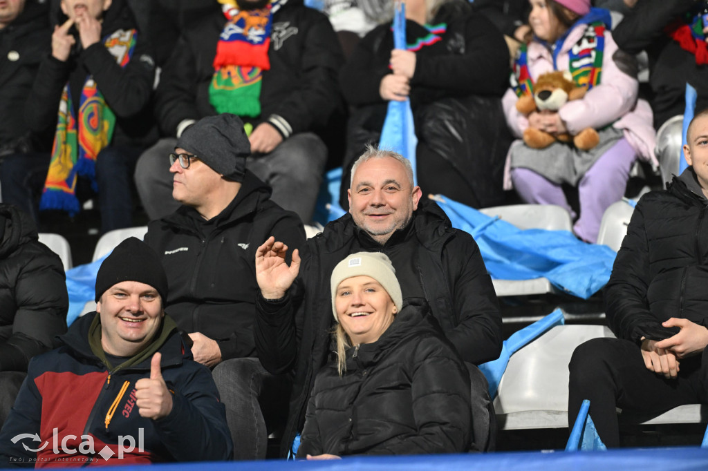 Kibice na meczu Miedź Legnica - Chrobry Głogów