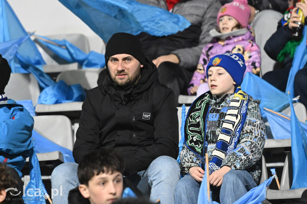Kibice na meczu Miedź Legnica - Chrobry Głogów