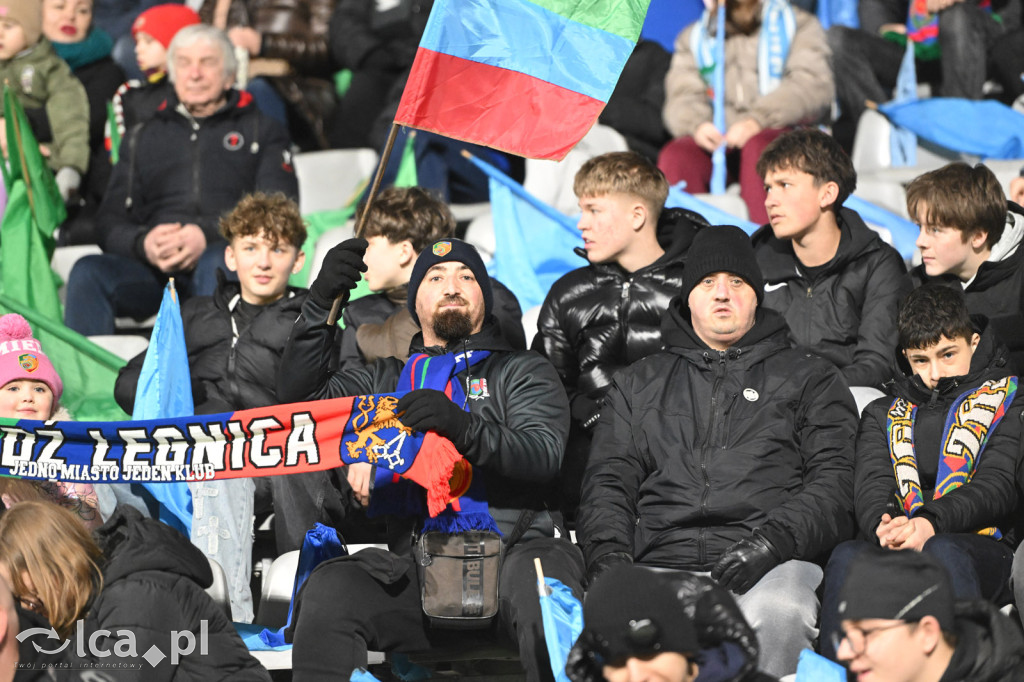Kibice na meczu Miedź Legnica - Chrobry Głogów