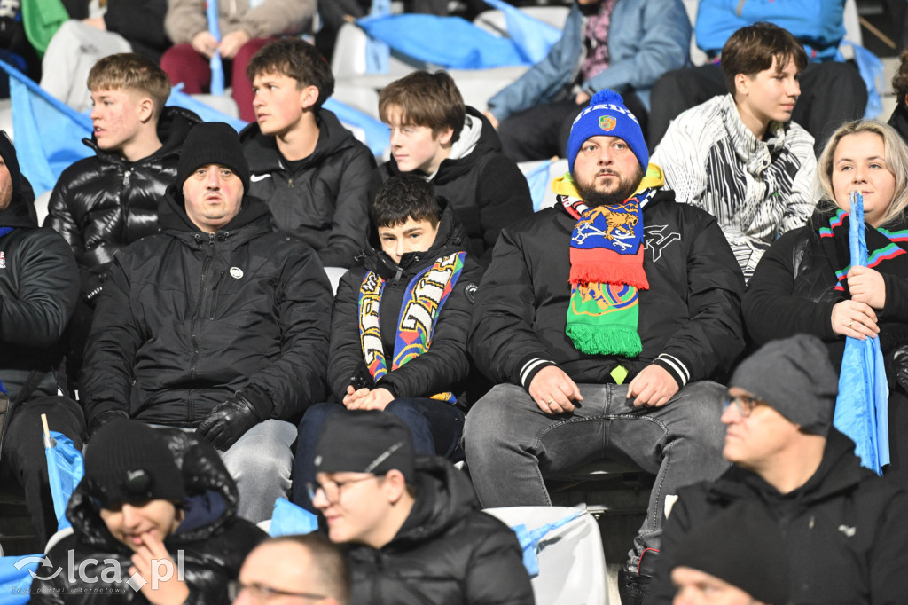 Kibice na meczu Miedź Legnica - Chrobry Głogów