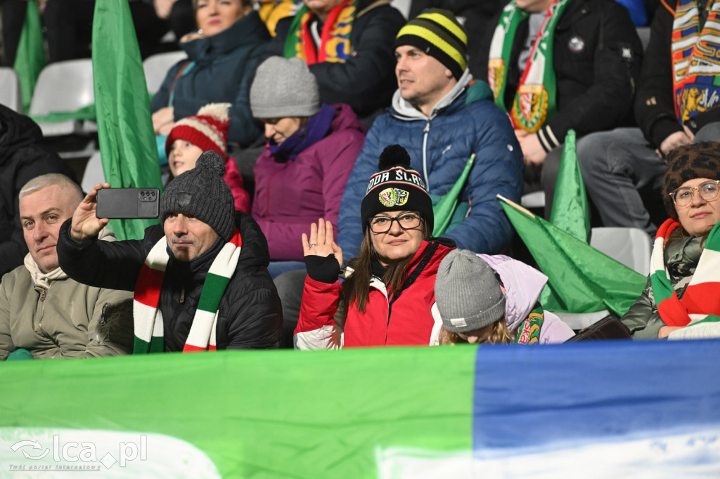 Kibice na meczu Miedź Legnica - Chrobry Głogów