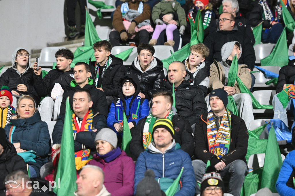 Kibice na meczu Miedź Legnica - Chrobry Głogów