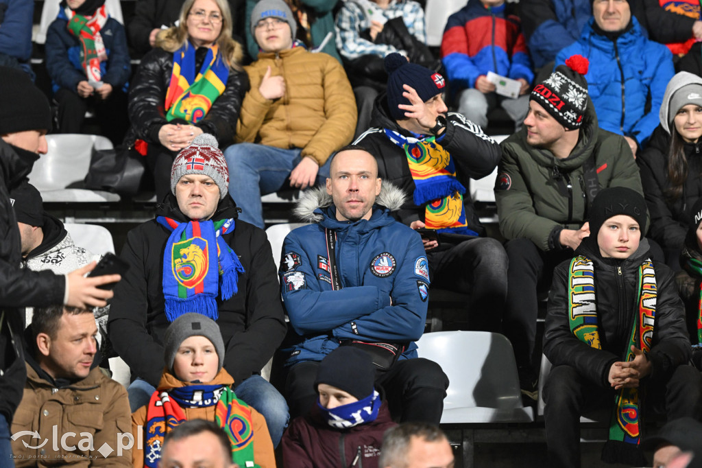 Kibice na meczu Miedź Legnica - Chrobry Głogów