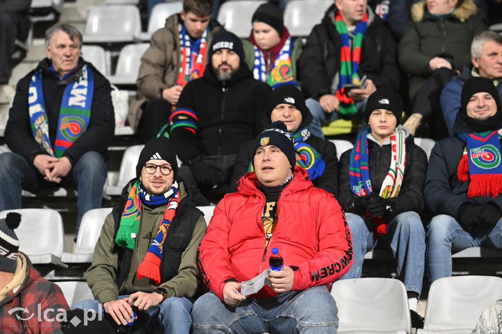 Kibice na meczu Miedź Legnica - Chrobry Głogów