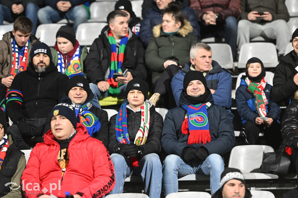 Kibice na meczu Miedź Legnica - Chrobry Głogów