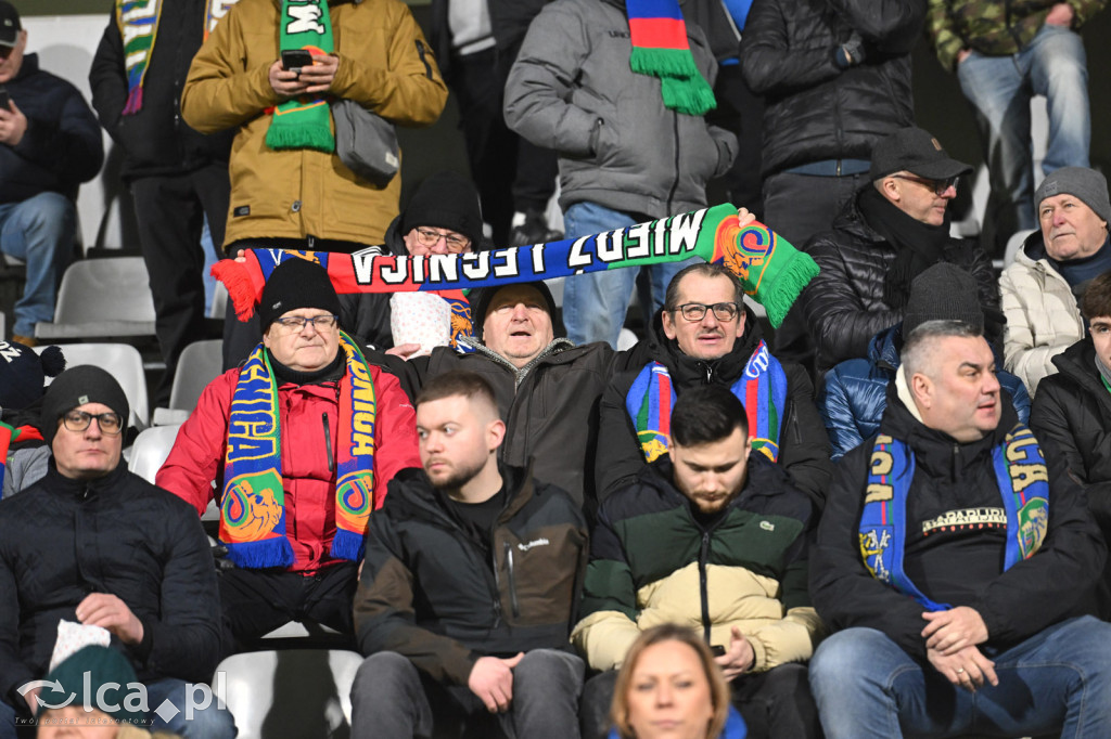 Kibice na meczu Miedź Legnica - Chrobry Głogów