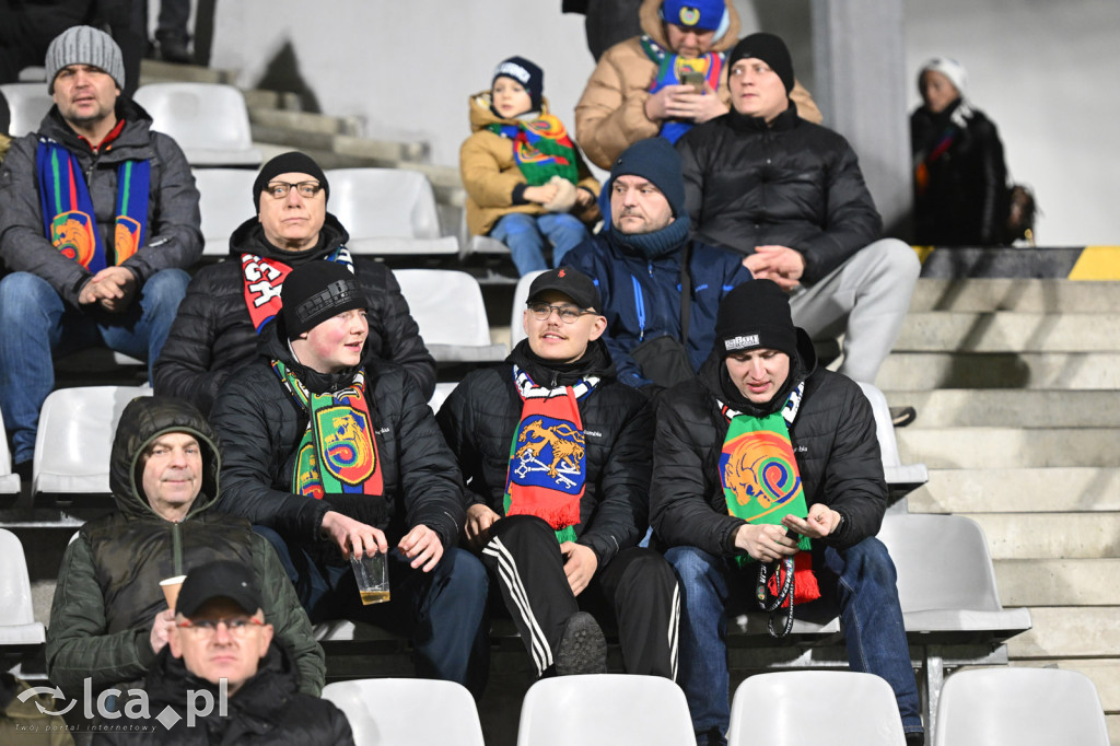 Kibice na meczu Miedź Legnica - Chrobry Głogów