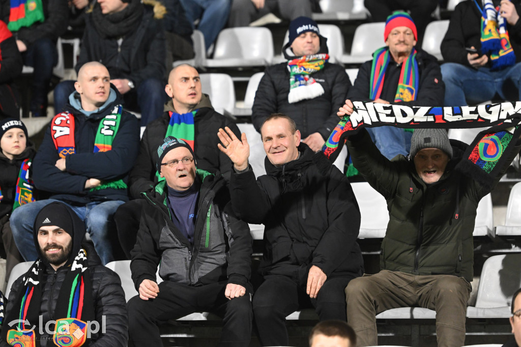 Kibice na meczu Miedź Legnica - Chrobry Głogów