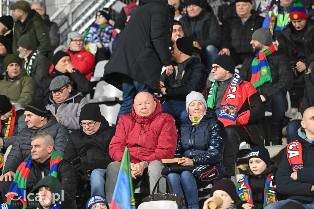 Kibice na meczu Miedź Legnica - Chrobry Głogów