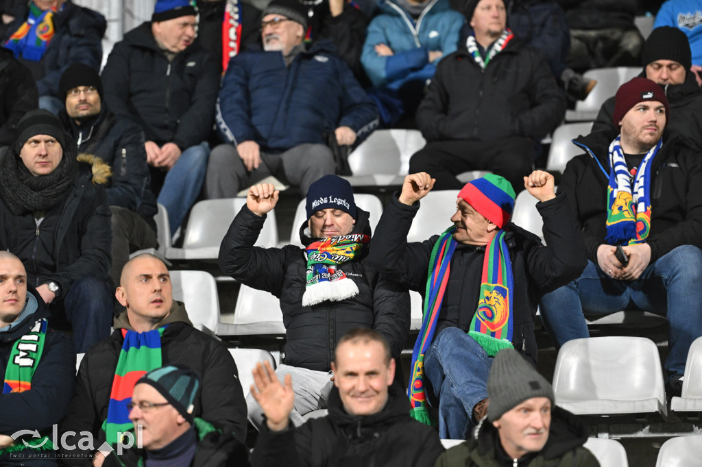 Kibice na meczu Miedź Legnica - Chrobry Głogów