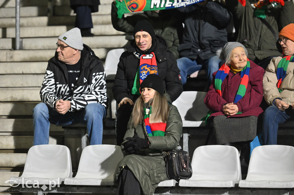 Kibice na meczu Miedź Legnica - Chrobry Głogów