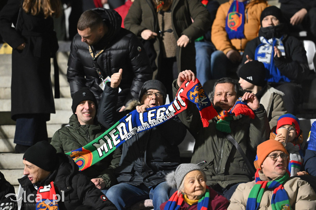 Kibice na meczu Miedź Legnica - Chrobry Głogów