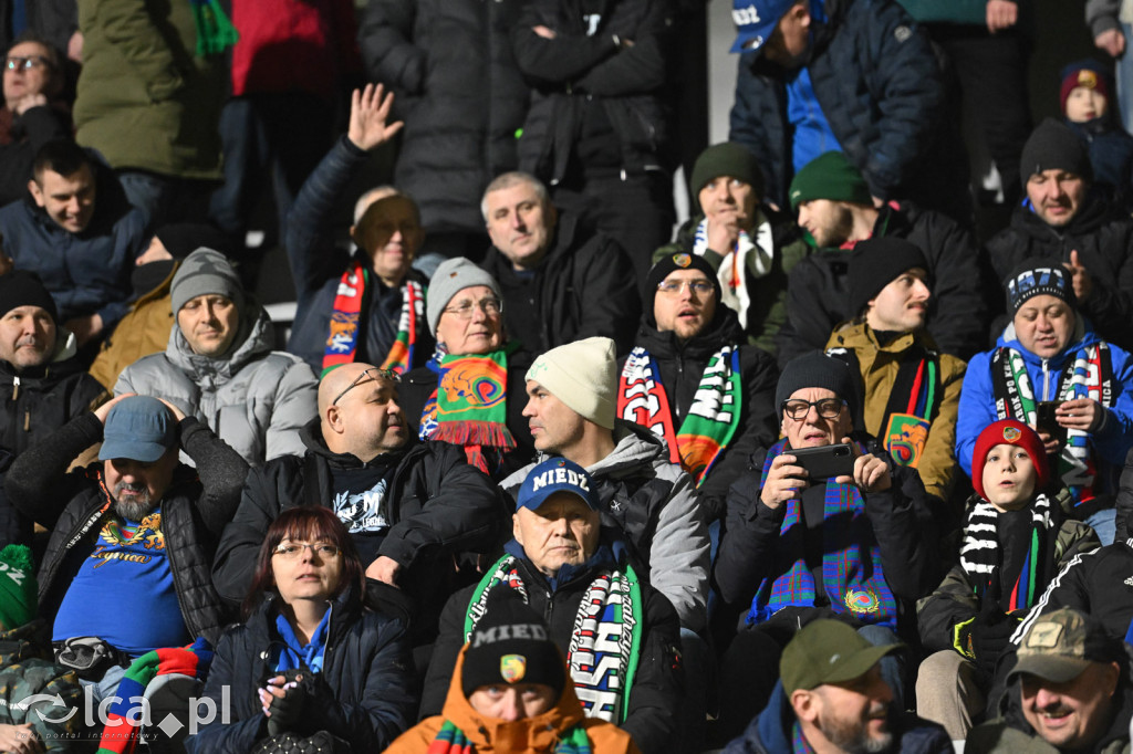 Kibice na meczu Miedź Legnica - Chrobry Głogów
