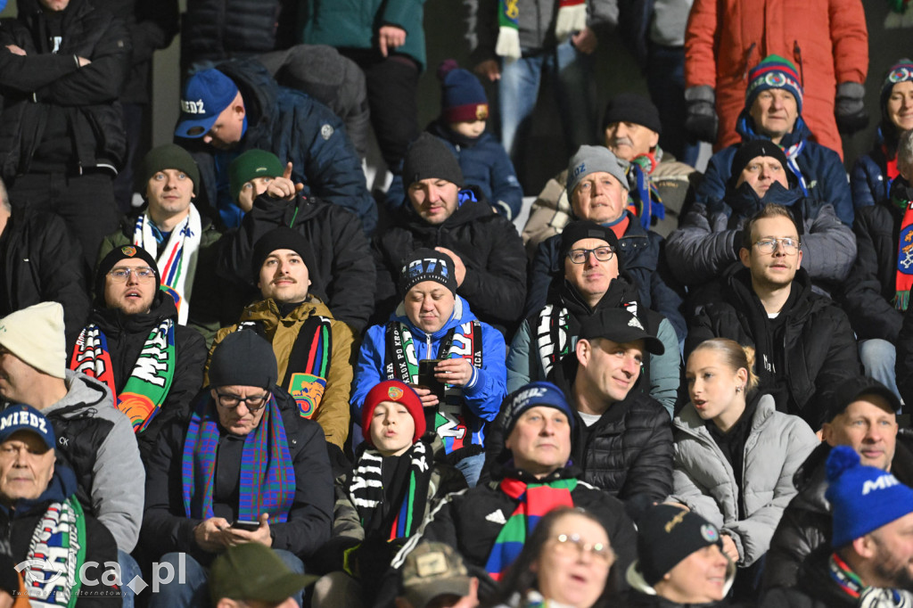Kibice na meczu Miedź Legnica - Chrobry Głogów