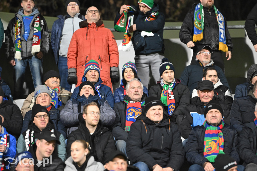 Kibice na meczu Miedź Legnica - Chrobry Głogów