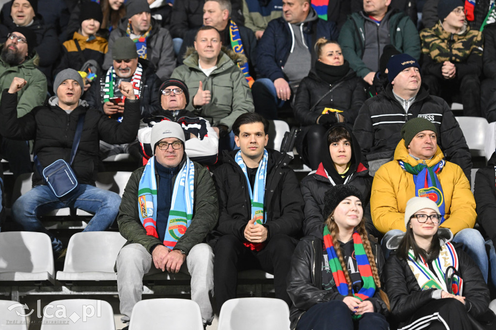 Kibice na meczu Miedź Legnica - Chrobry Głogów