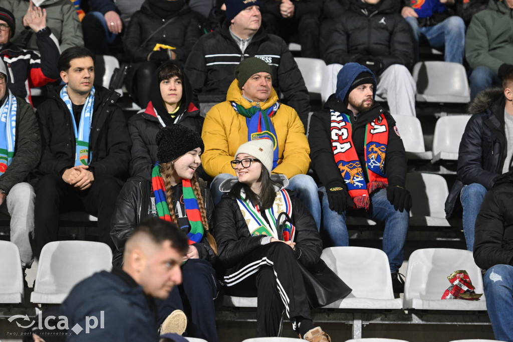 Kibice na meczu Miedź Legnica - Chrobry Głogów