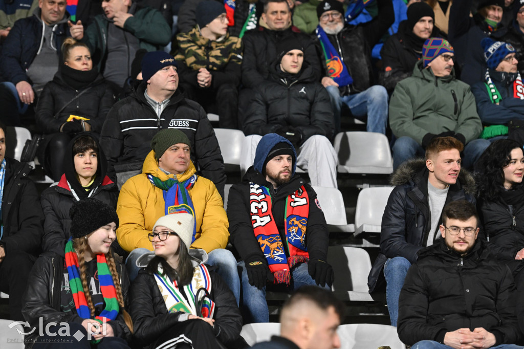 Kibice na meczu Miedź Legnica - Chrobry Głogów