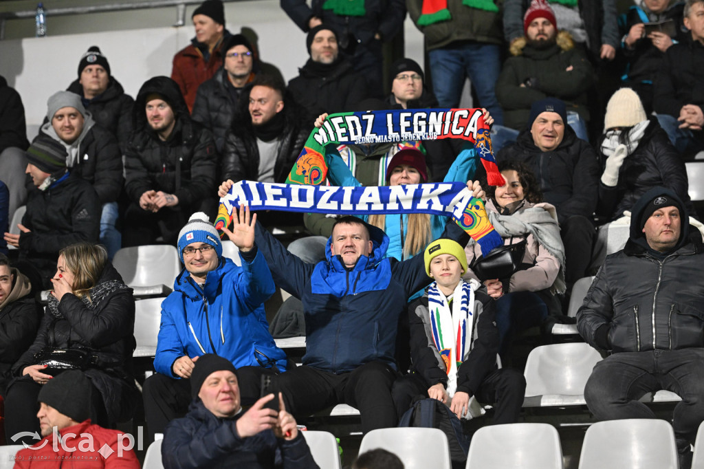 Kibice na meczu Miedź Legnica - Chrobry Głogów