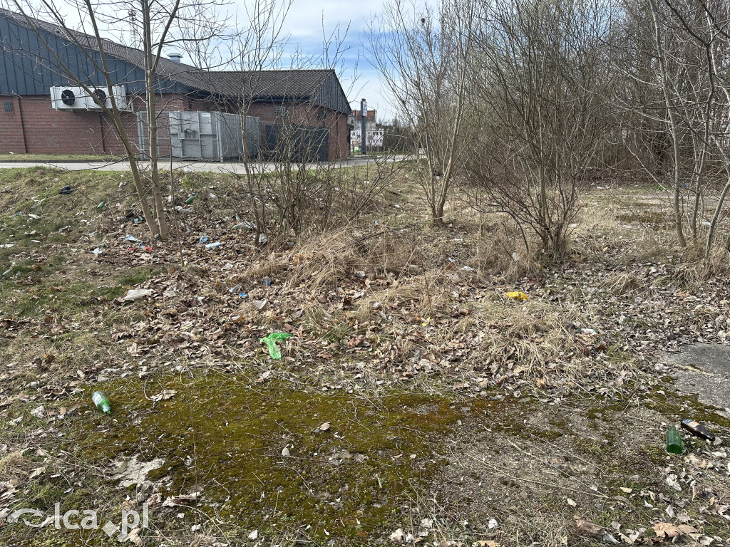 Czytelnik pokazuje śmieci przy Leszczyńskiej
