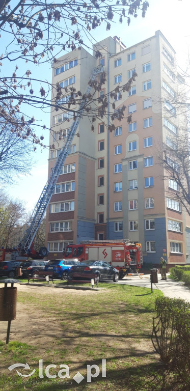 Akcja strażaków na 10. piętrze. To były ćwiczenia