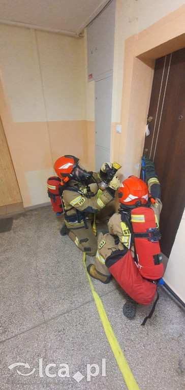 Akcja strażaków na 10. piętrze. To były ćwiczenia