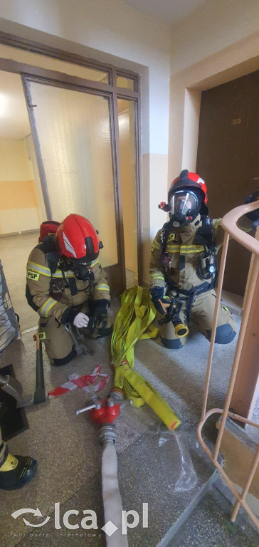 Akcja strażaków na 10. piętrze. To były ćwiczenia