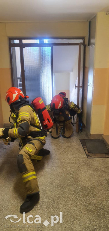 Akcja strażaków na 10. piętrze. To były ćwiczenia