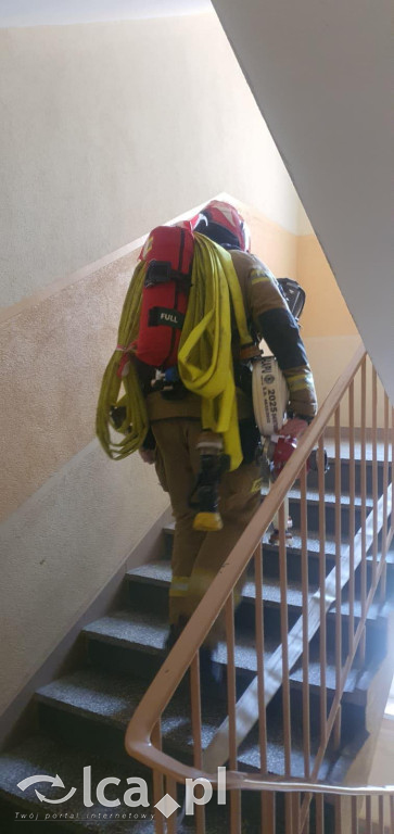 Akcja strażaków na 10. piętrze. To były ćwiczenia