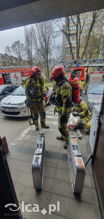 Akcja strażaków na 10. piętrze. To były ćwiczenia